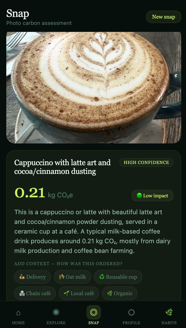 Eco Pulse Snap — photo-based carbon assessment